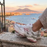 New Balance 9060 Bianco Argento Rosa Antico
