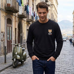 Moschino Felpa Uomo Nera Interno Cotone