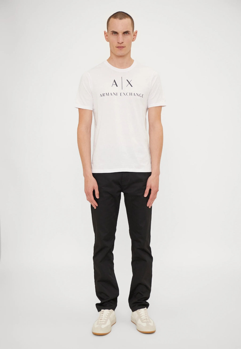 Armani Exchange T-Shirt Uomo AX Uomo Classica Bianca