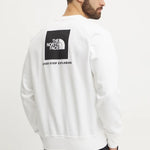 The North Face Felpa RedBox Bianca Logo Nero 2026