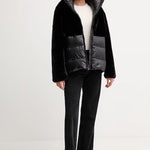 Blauer Fanevil Donna Piumino Pelliccia Nero