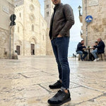 Blauer Ryder Pelle Leather Total Black Uomo