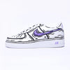 Nike Custom Bianco Viola Effetto Cartoon