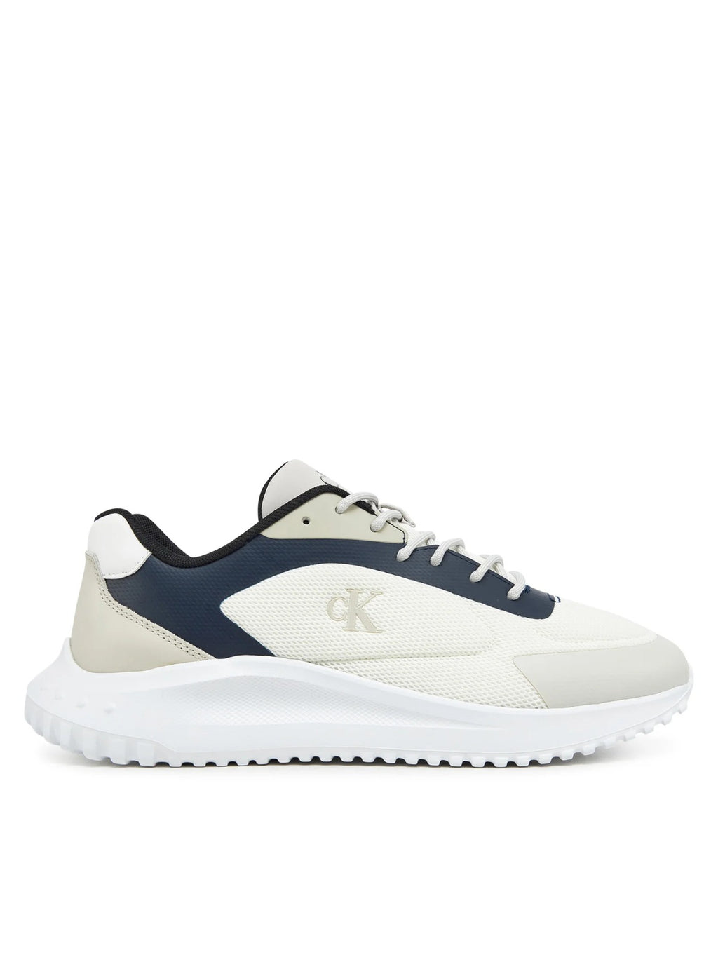 Calvin Klein Eva Runner Low Mesh Mix Bianco Uomo