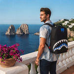 Sprayground Zaino Shark Central Light Blue Backpack