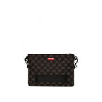 Sprayground Pochette Dripping Shark in Paris Nero Scacchi