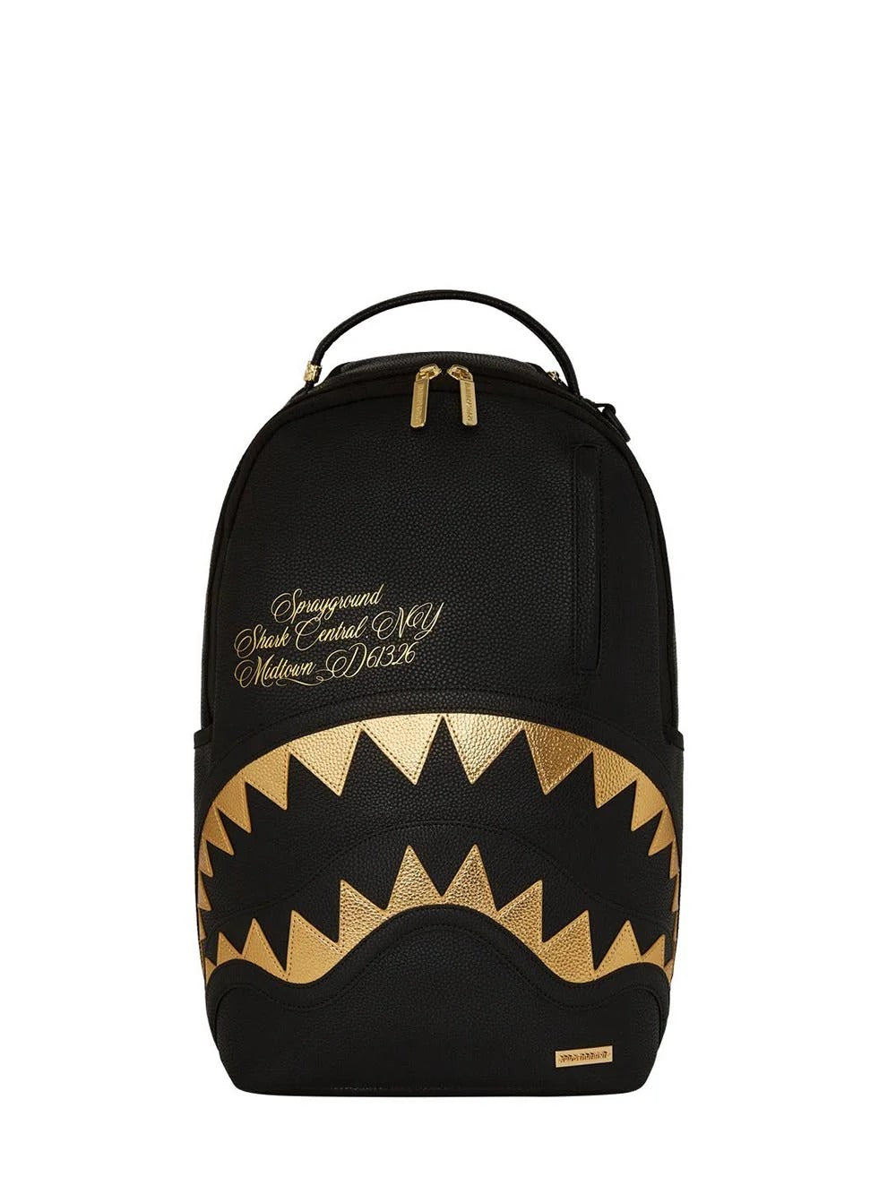 Sprayground Zaino Shark Central Nero Oro Midtown