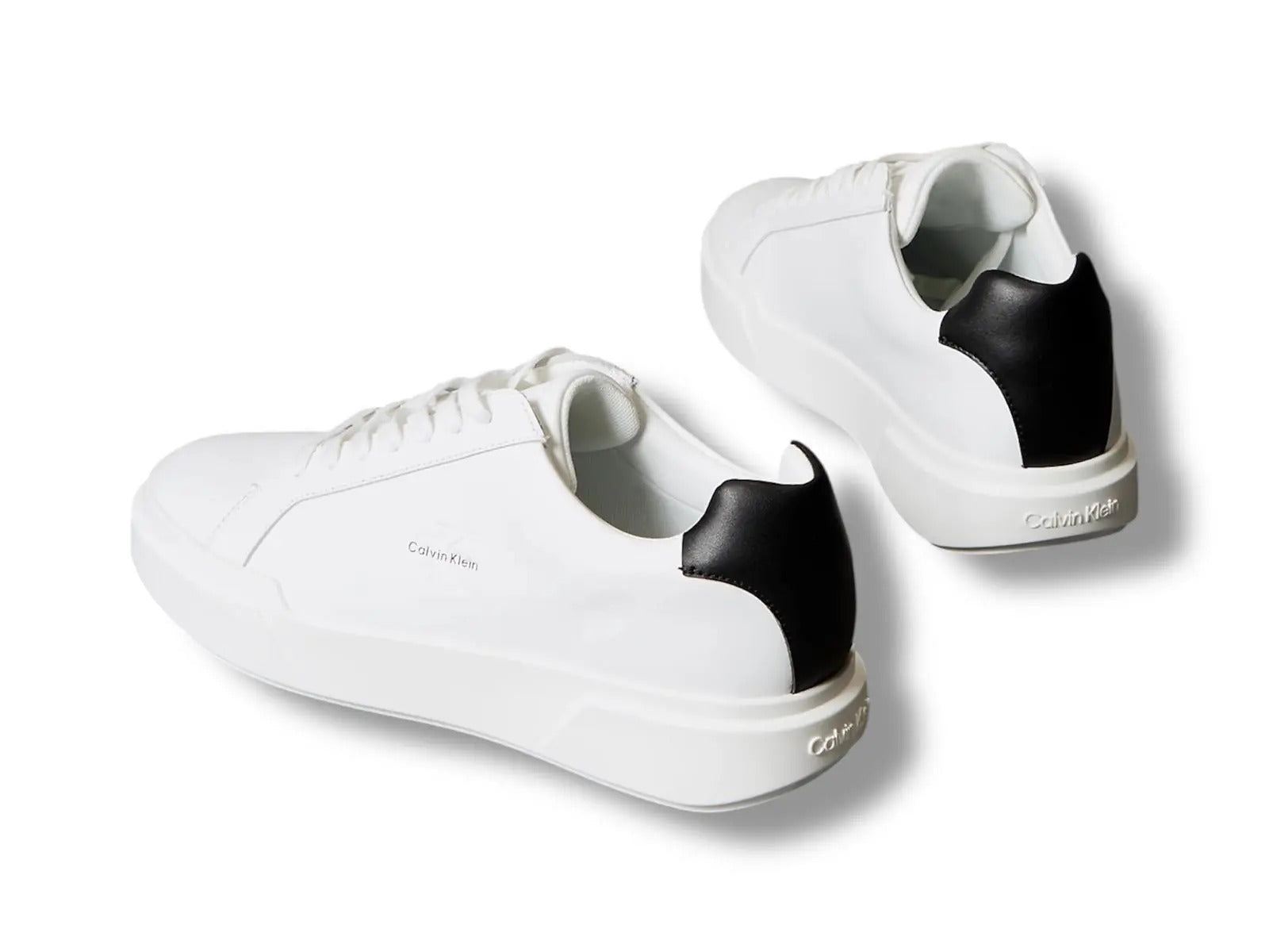 Calvin Klein Leather Durable Traction Bianco Nero