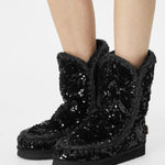 Mou Eskimo 24 Paillettes Nero Rhinestones