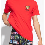 Moschino T-Shirt Mezza Manica Orsetto Rossa 2025