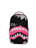 Sprayground Zaino Shark Central Nero Logo Rosa Graffiti