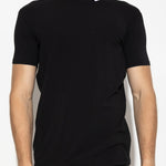 Dsquared2 T-Shirt Nera Number 2 Mezza Manica
