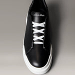 Calvin Klein Leather Hidden Eyelet Lacing Nero