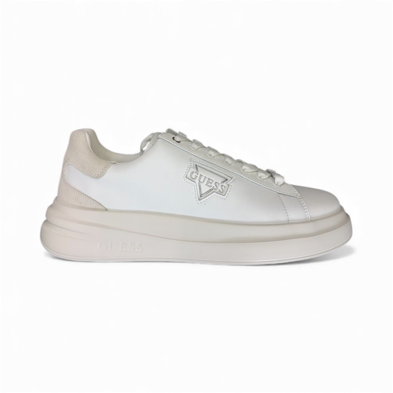 Guess Banlel Bianca Logo Argento Uomo