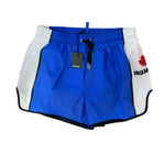 Dsquared2 Costume Mare Short Blu Bianco Uomo 2025
