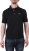 Blauer Polo Piquet Blu Navy Logo Nero Uomo