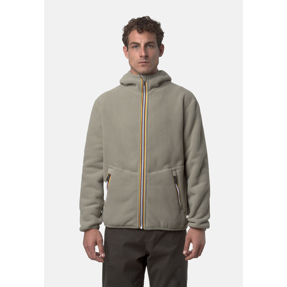K-way Jack Sherpa Polar Teddy Beige Reversibile Uomo