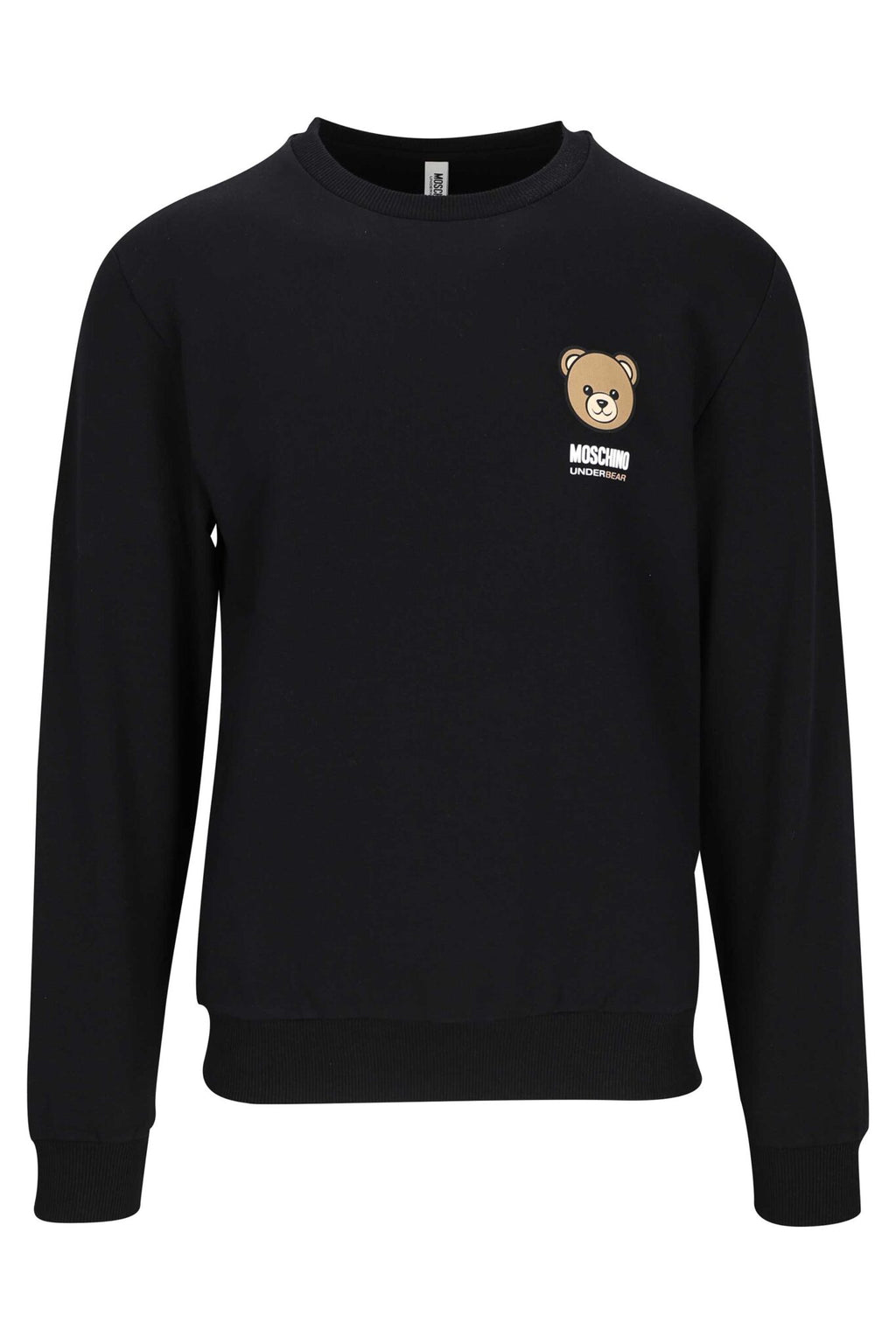 Moschino Felpa Uomo Nera Orsetto Classica in Pile