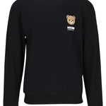 Moschino Felpa Uomo Nera Orsetto Classica in Pile