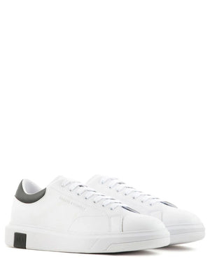 Armani Exchange Venice sneakers in pelle bianca logo nero