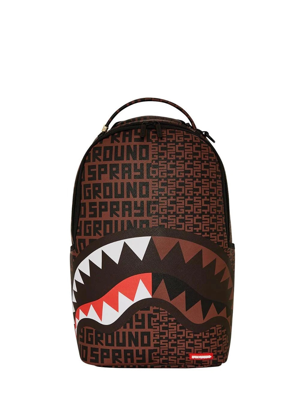 Sprayground Shark Central Split Infinity Marrone