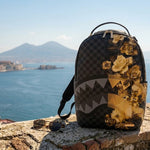 Sprayground Zaino Shark Black Gold Floral