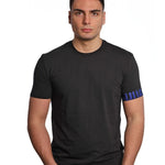 Dsquared2 T-Shirt Mezza Manica Nero Logo Blu