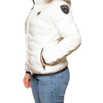 Blauer Piumino Aldie Pelliccia Bianco Donna Strass
