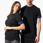 Dsquared2 T-Shirt Mezza Manica Nero Logo Blu