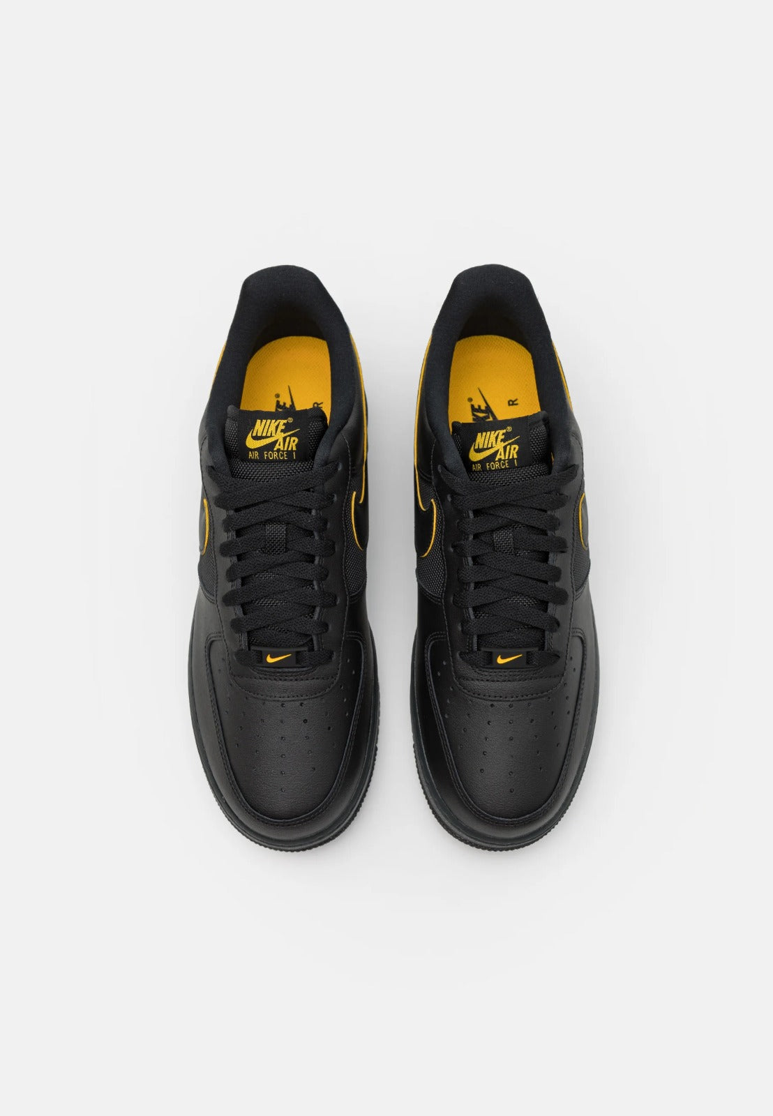 Nike Air Force 1 '07 Black Yellow Uomo