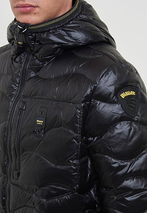 Blauer Piumino Invernale ad Onde Wave Uomo Nero 2026