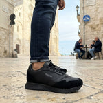Blauer Ryder Pelle Leather Total Black Uomo