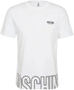 Moschino T-Shirt Uomo Big Logo Bianca Mezza Manica