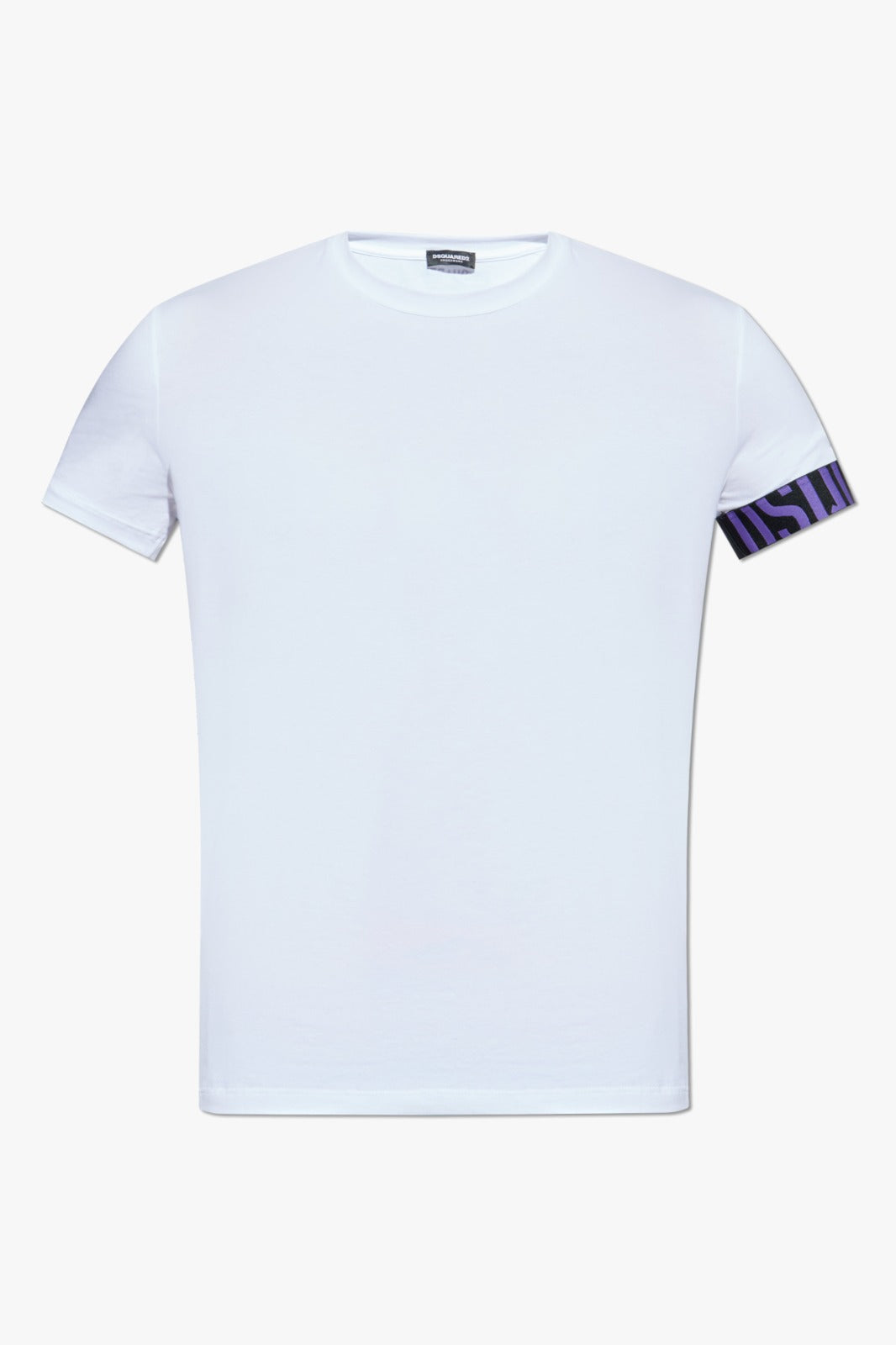 Dsquared2 T-Shirt Nero Viola Neoclassic Mezza Manica
