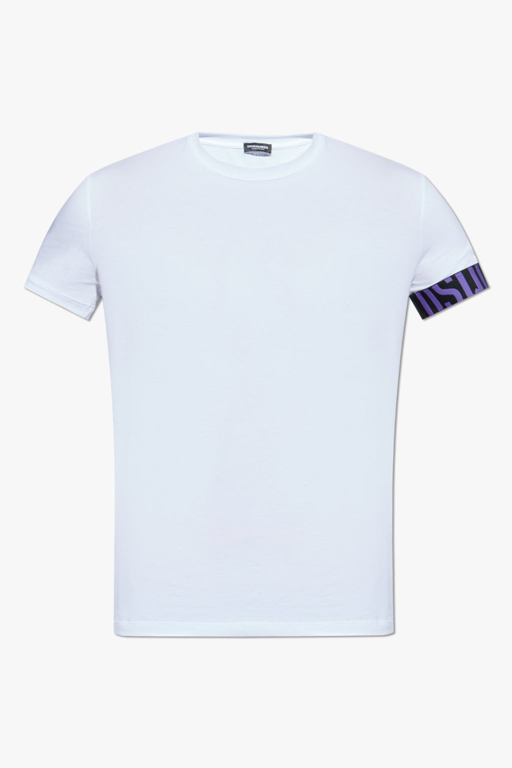 Dsquared2 T-Shirt Nero Viola Neoclassic Mezza Manica
