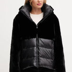 Blauer Fanevil Donna Piumino Pelliccia Nero