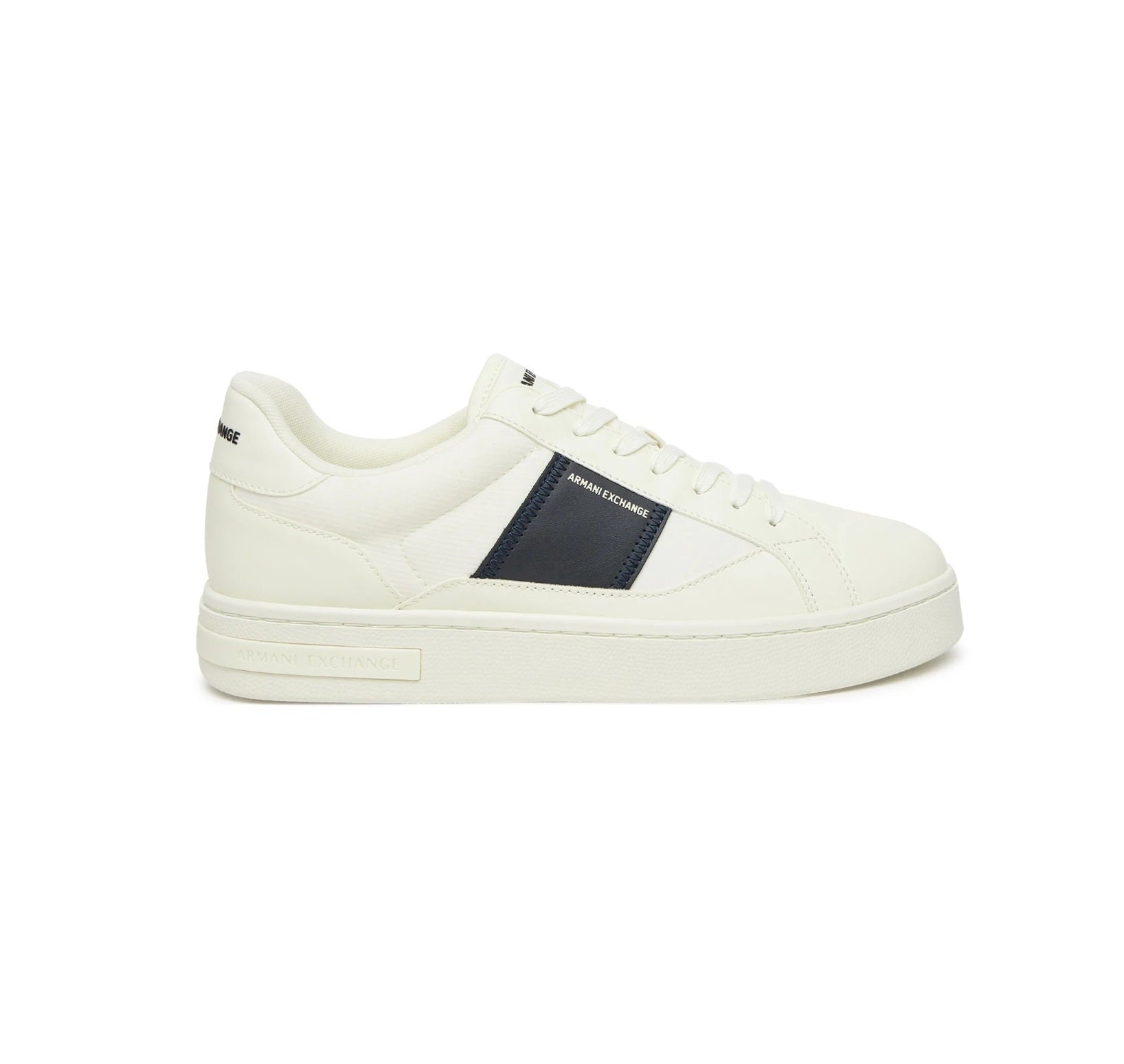 Armani Exchange Sneaker Bianca Off White Fascia Navy