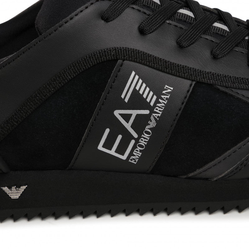 EA7 Sneakers Emporio Armani Triple Black Pelle Suede