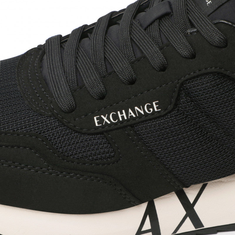 Armani Exchange Retro Sneakers Nero Bianco AX