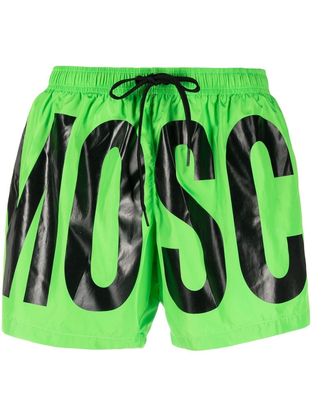 Moschino Costume Mare Verde Nero Big Logo