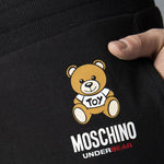 Moschino Shorts Teddy Bear Logo Piccolo Orsacchiotto Nero