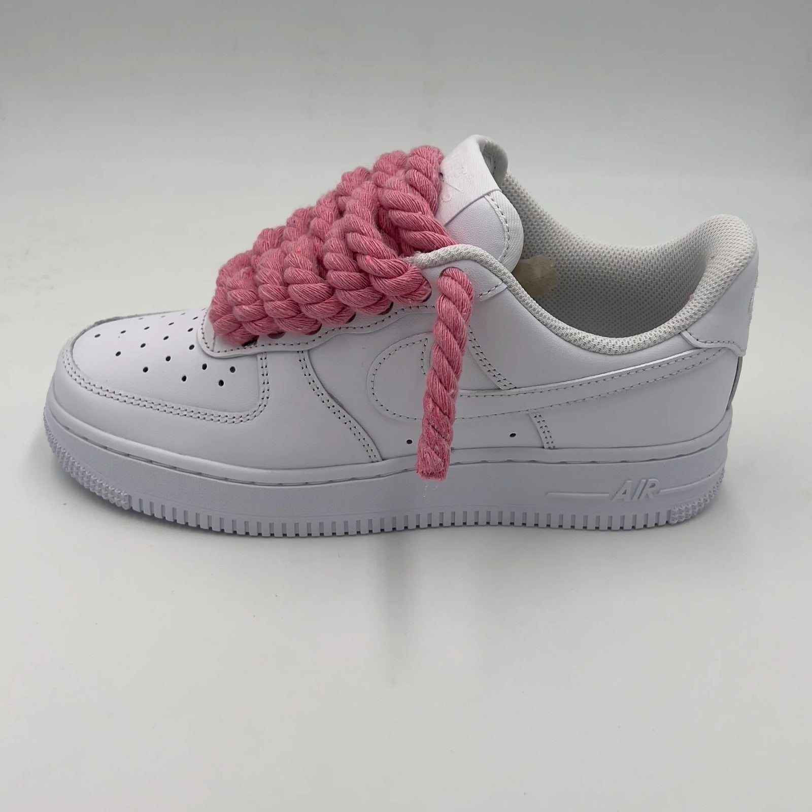 Nike Air Force White Rope Laces Rosa – UPremium - Main Image