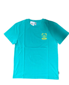 Moschino T-Shirt Mezza Manica Orsetto Azzurra