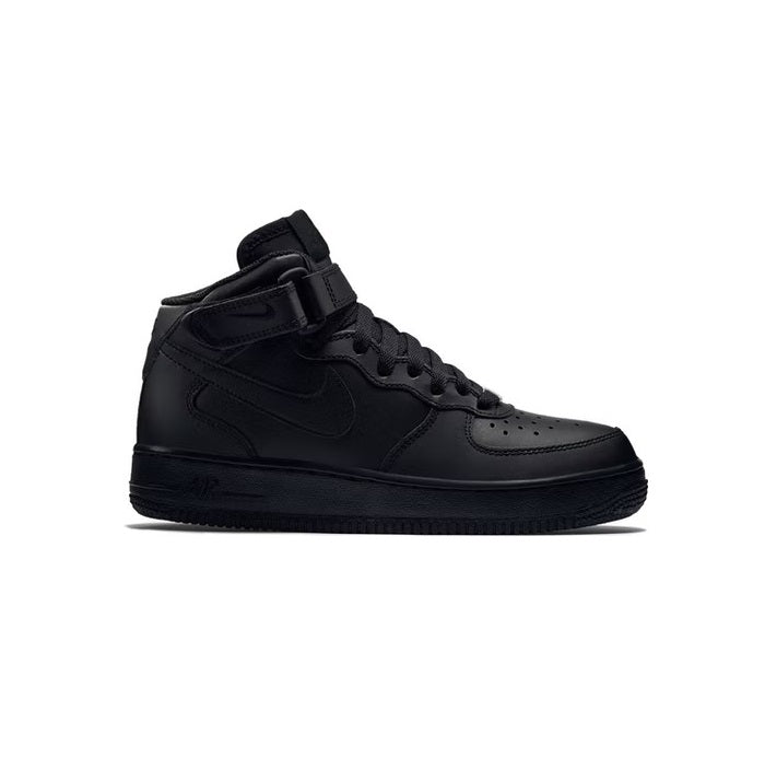 Nike Air Force 1 Mid '07 Mid GS Triple Black DH2933 001