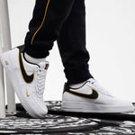 Nike Air Force 1 '07 LV8 White Black Metallic Gold DA8481 100