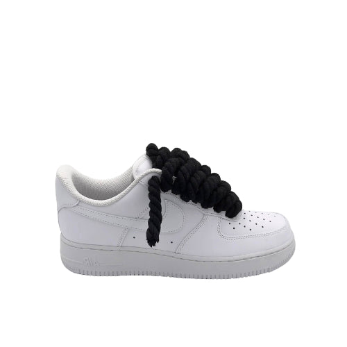 Nike Air Force 1 White Rope Laces Black