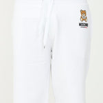 Moschino Shorts Teddy Bear Logo Piccolo Orsacchiotto Bianco