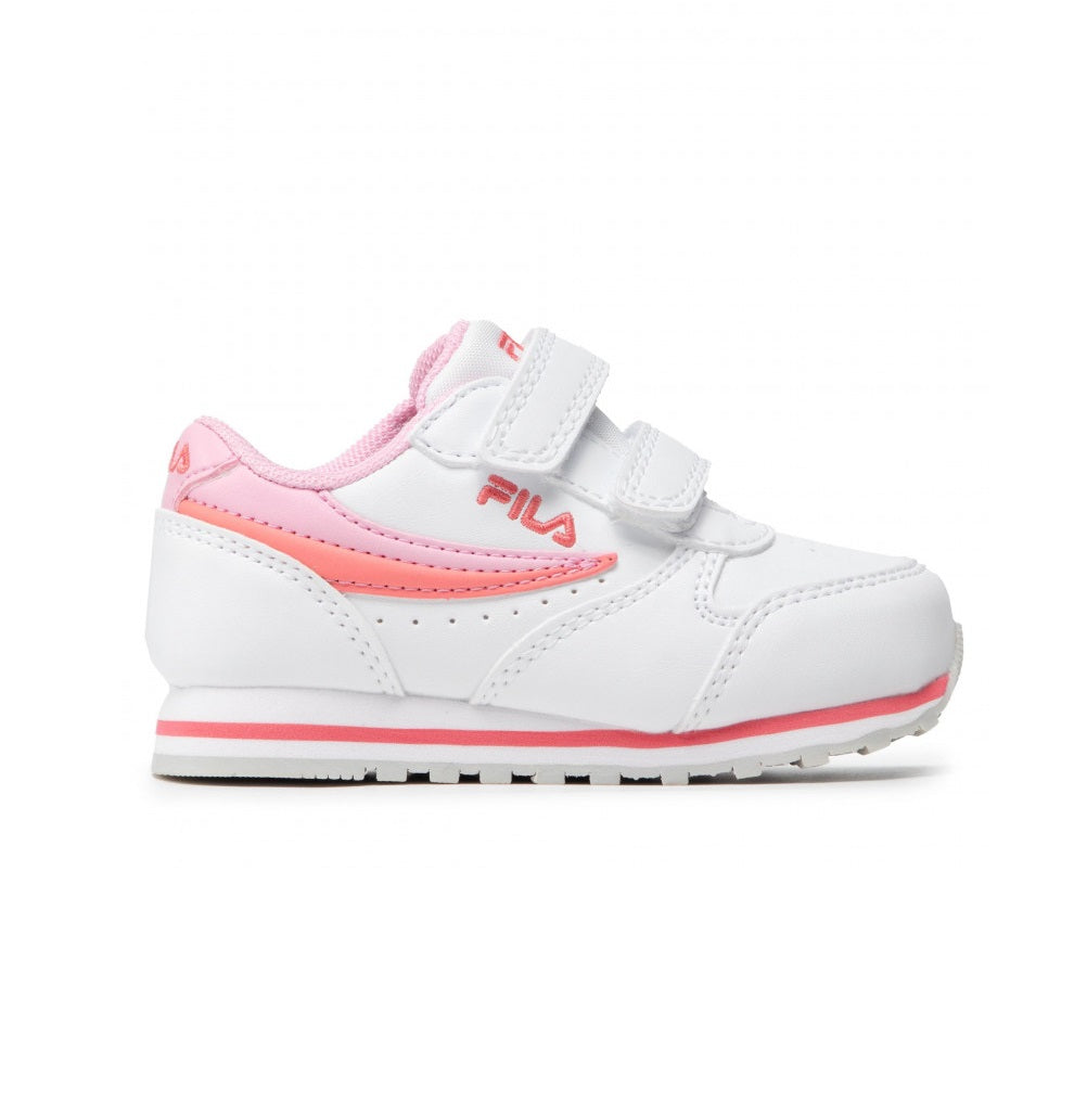 Fila Orbit Velcro Infants Bianco Rosa Bambina