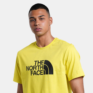 The North Face T Shirt Easy Tee Giallo Big Logo Frontale UPremium
