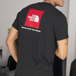 The North Face T-Shirt Red Box Tee Nero Logo Rosso